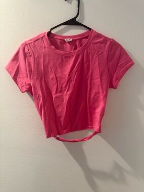 Garage Hot Pink Cropped Tee
